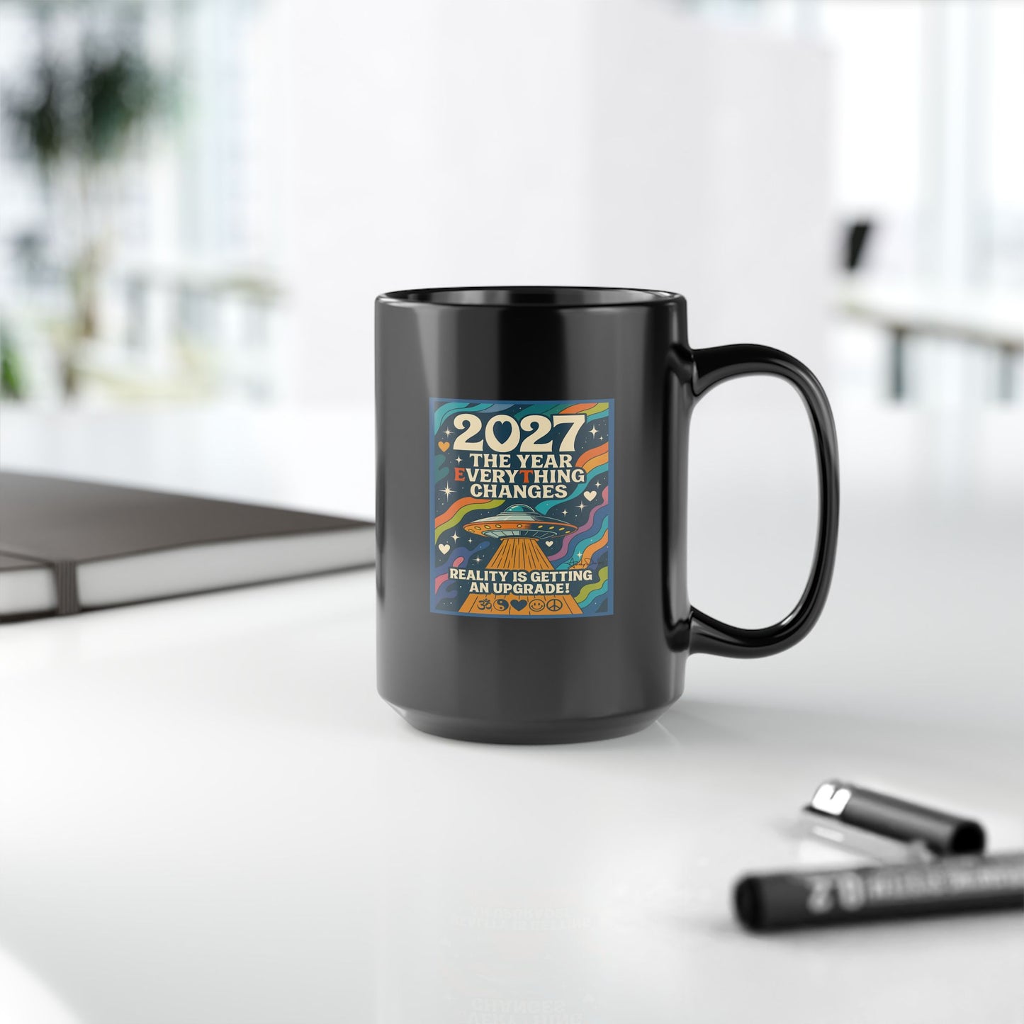2027 Changes. 15oz Black Mug