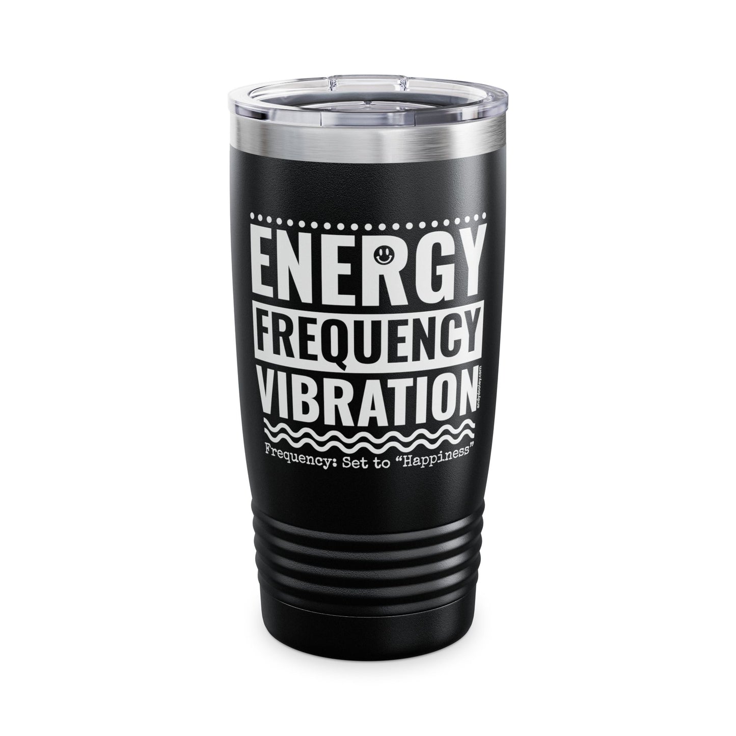 Energy, Frequency, Vibration. Ringneck Tumbler, 20oz