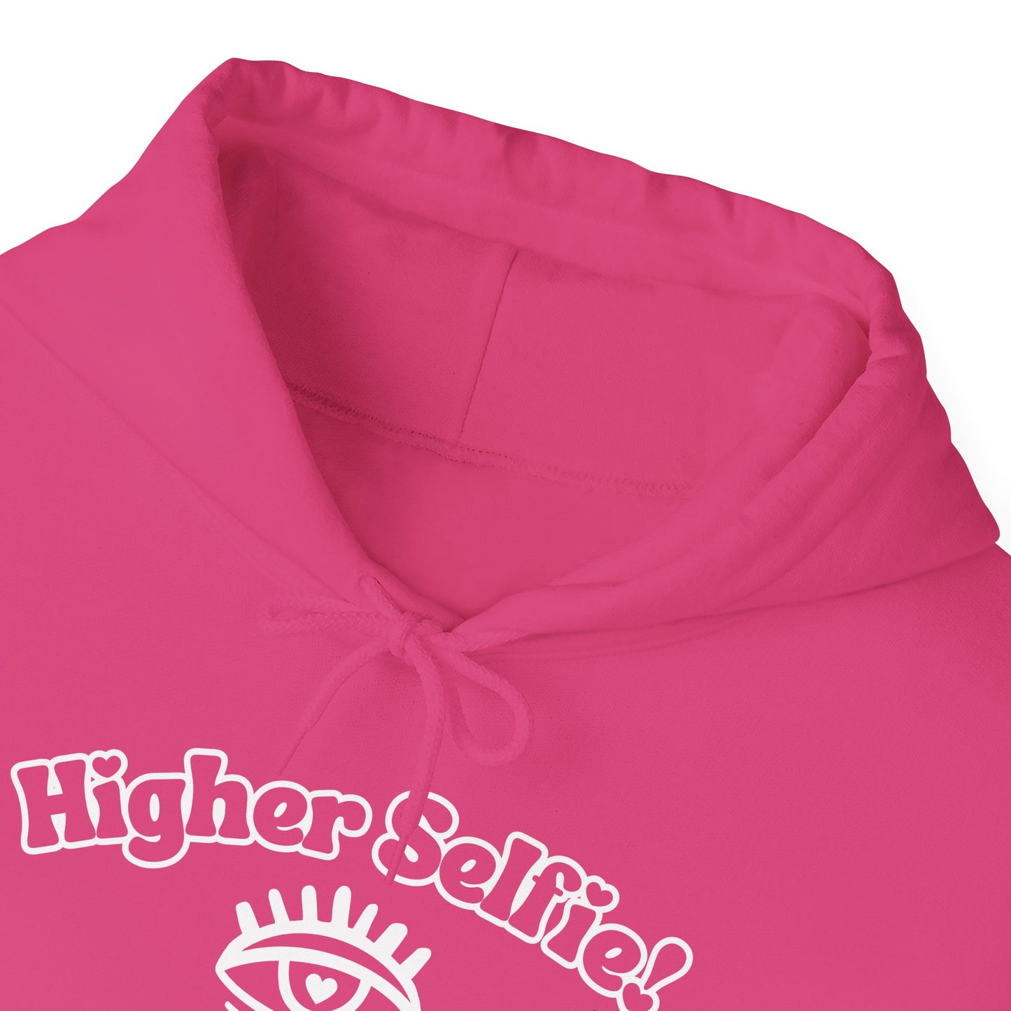 Higher Selfie (White). Hooded Sweatshirt