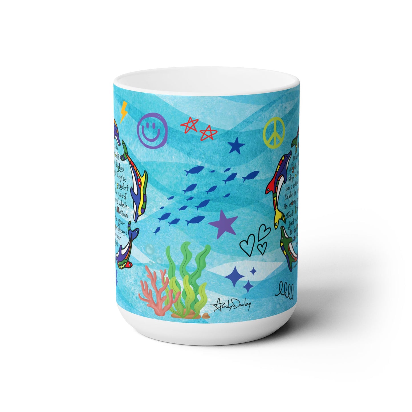 Circle of Dolphins Mug 15oz