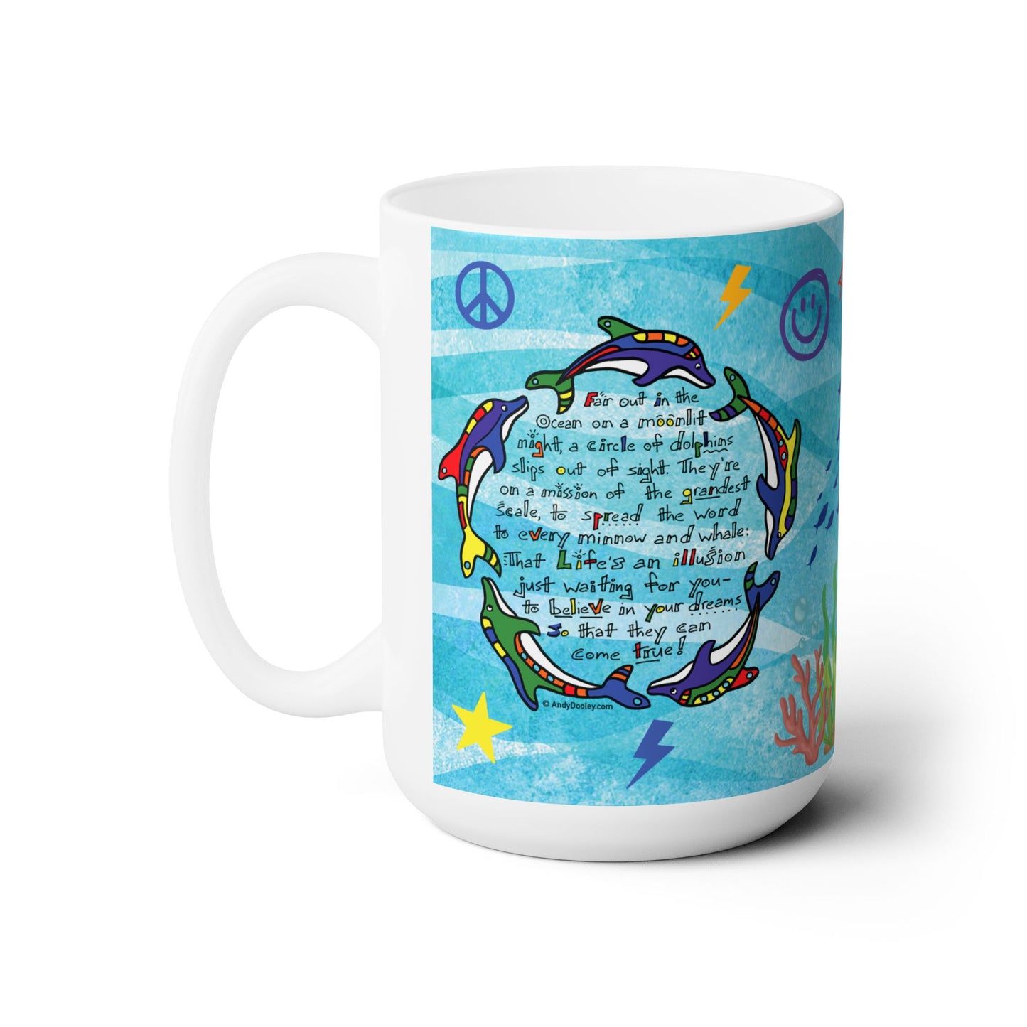 Circle of Dolphins Mug 15oz