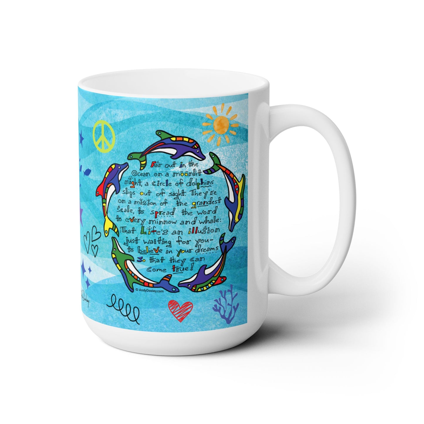 Circle of Dolphins Mug 15oz