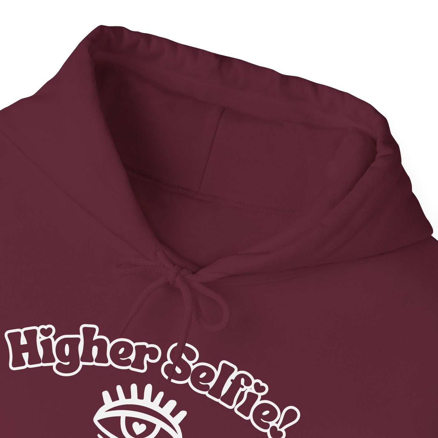 Higher Selfie (White). Hooded Sweatshirt