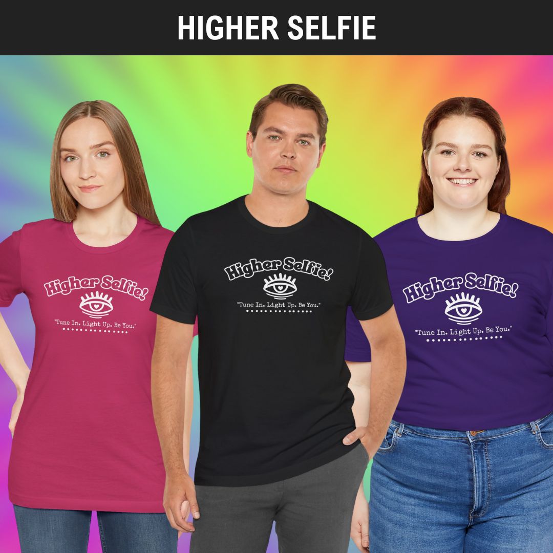 Higher Selfie (White) Unisex Classic Tee