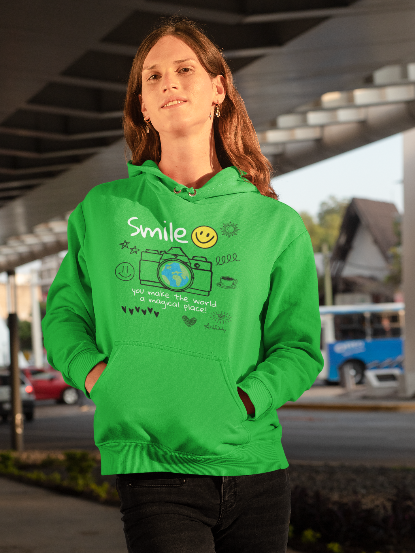 Smile - Hooded Sweatshirt!